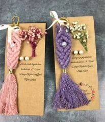 Kadınlar Günü Makrome Anahtarlık