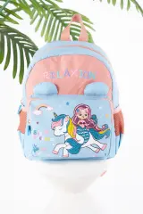 Kız Çocuk Bebe Mavi Çocuk Sırt Çantası