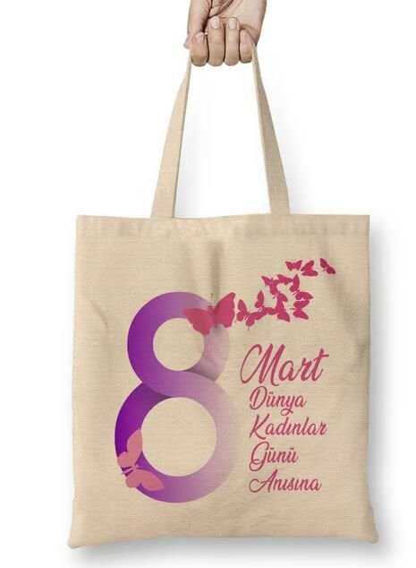 Kadınlar Günü  Temalı Bez Çanta