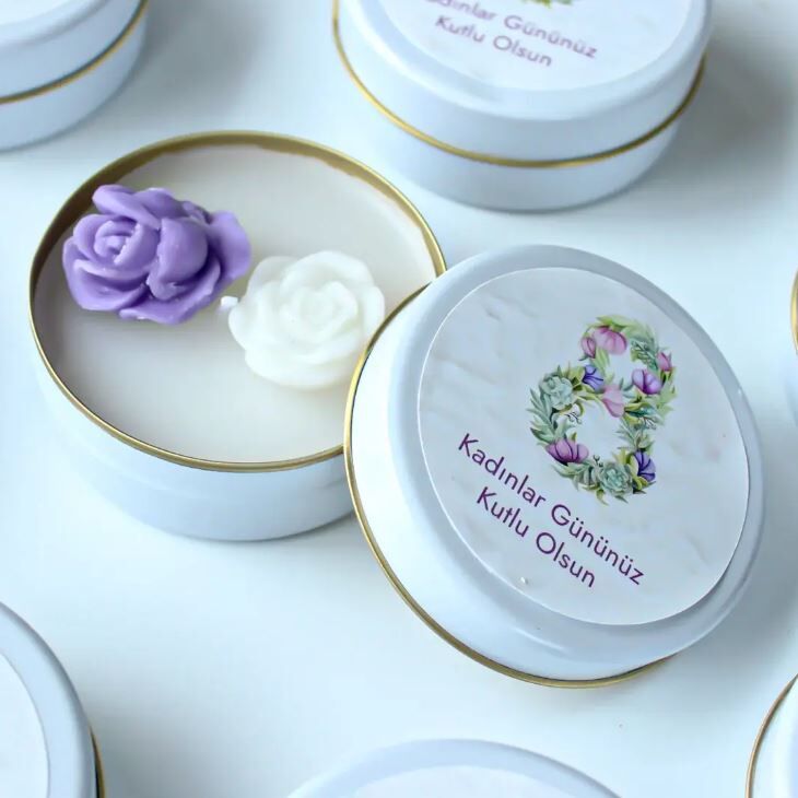 Kadınlar Günü Hediyesi Mum