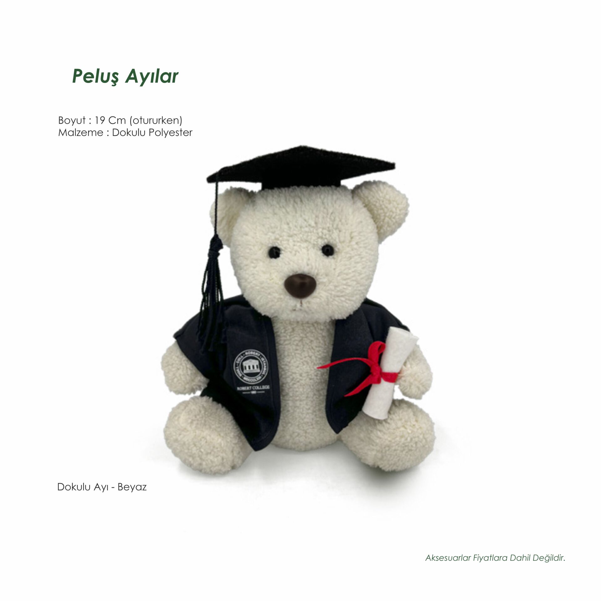 Dokulu Polyester Pelüş Oyuncak Ayıcık