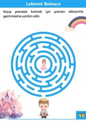 Çocuklara Süper Ötesi Labirent Bulmaca Kitabı (3-9 Yaş)
