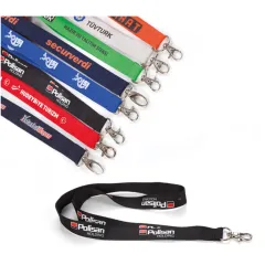 Baskılı Boyun Askı İpi 20mm Özel Üretim Standart Tek Kanca