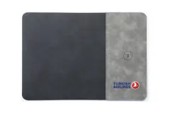 15W Kablosuz Hızlı Şarj Özellikli Deri Mouse Pad