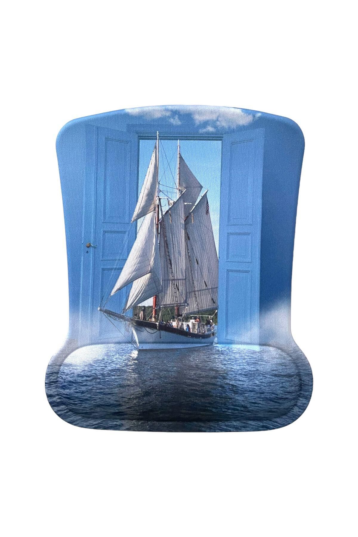 Bilek Destekli Memory Foam Kaymaz Taban Mouse Pad Msp-012 Desenli