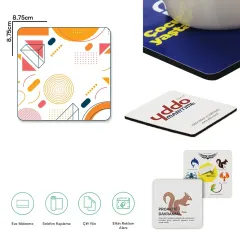 Özel Üretim Sıvamalı Eva Bardak Altlığı