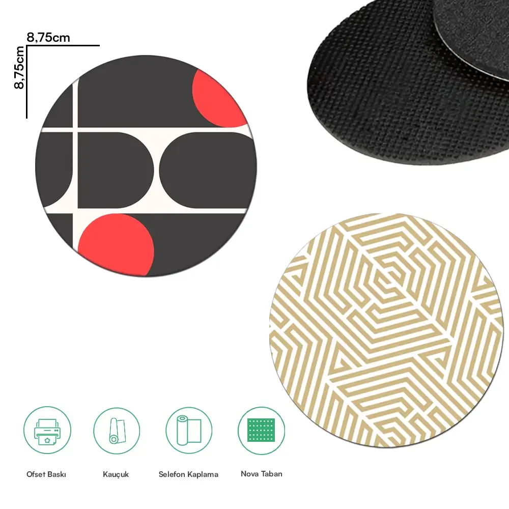 Özel Üretim Selefonlu Bardak Altlığı