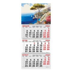 2025 - 3 Aylık Spiralli Jumbo Denizci Takvim - Akdeniz