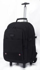 Classone Travel Serisi Tekerlekli Trolley 17,3,15,6,14 Uyumlu Sırt Laptop Çantası – Siyah