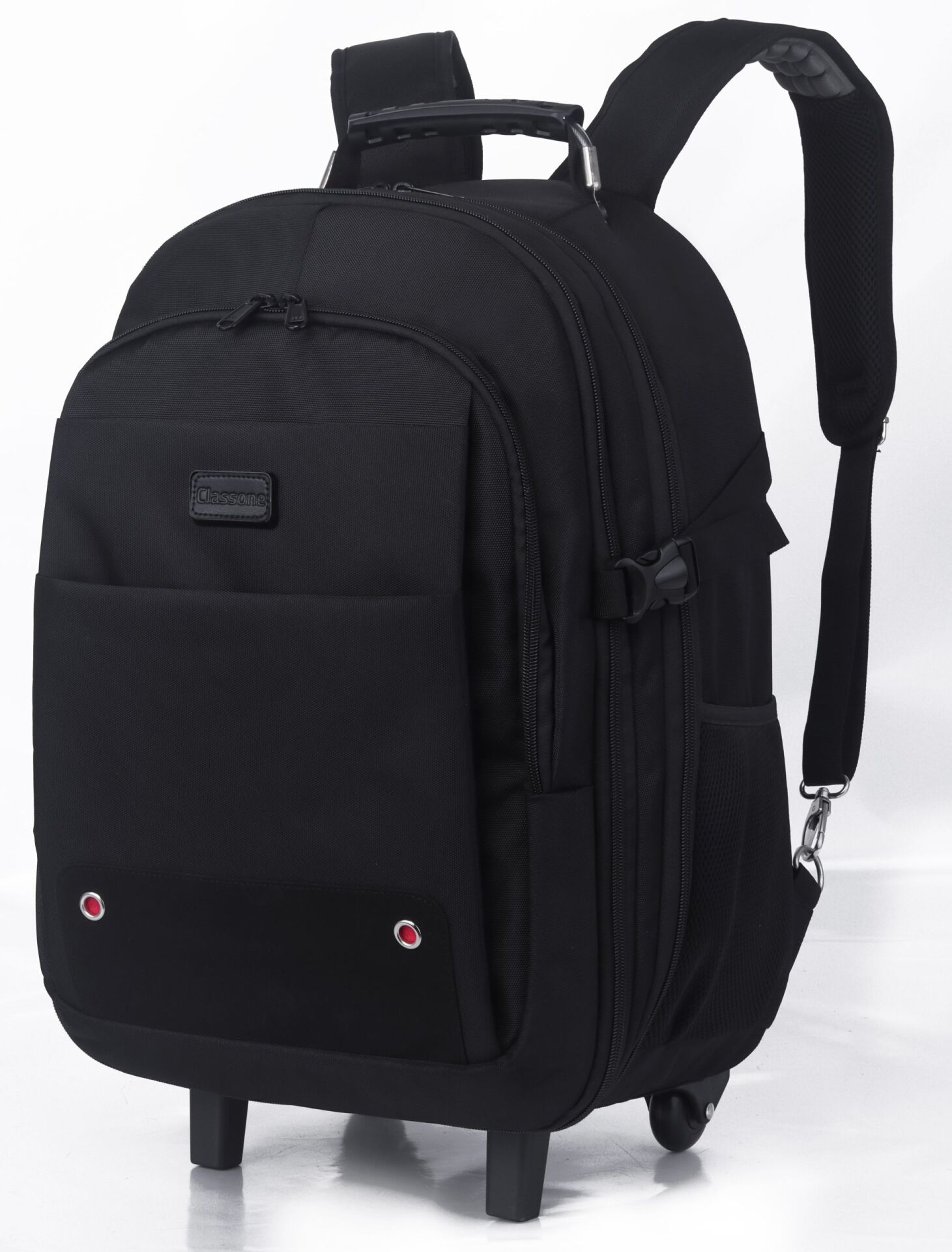 Classone Travel Serisi Tekerlekli Trolley 17,3,15,6,14 Uyumlu Sırt Laptop Çantası – Siyah