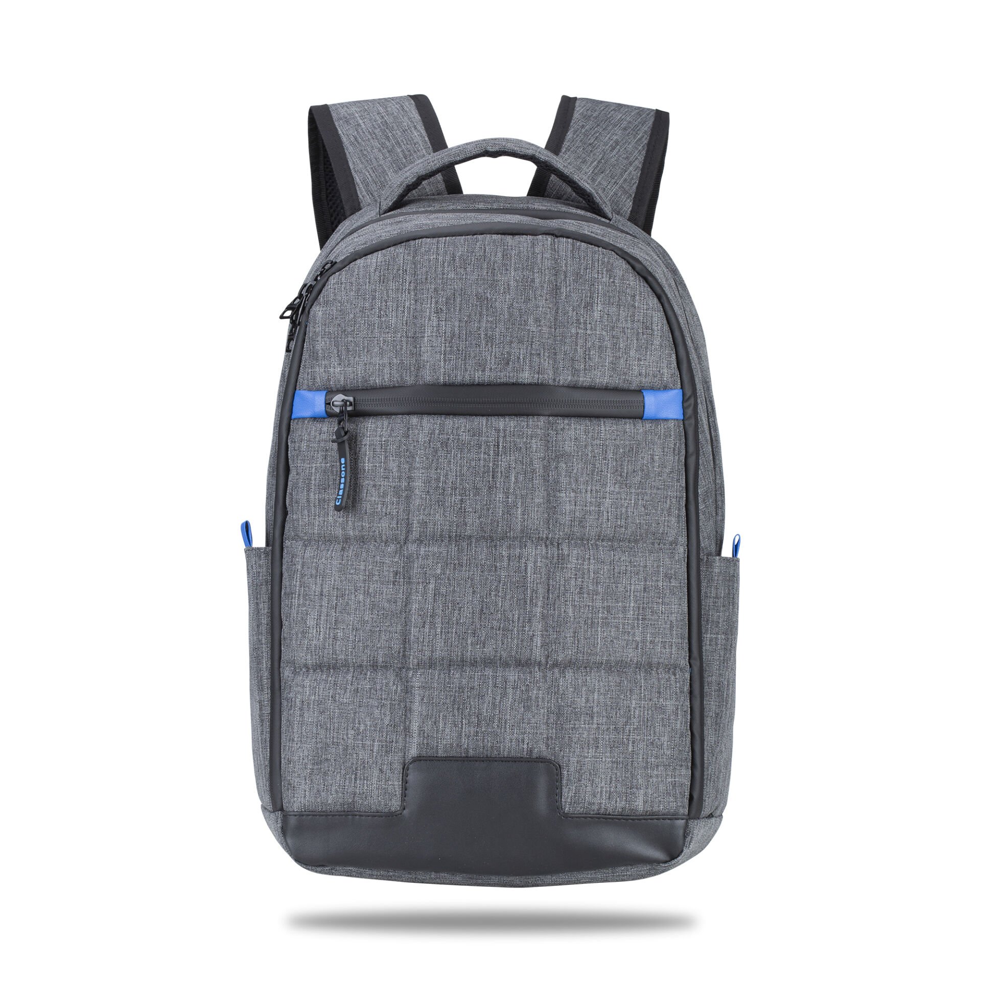 Classone La Spezia Serisi 15.6 inch WTXpro Su Geçirmez kumaş, Su Geçirmez Fermuar, Laptop Sırt Çantası –Gri