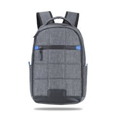 Classone La Spezia Serisi 15.6 inch WTXpro Su Geçirmez kumaş, Su Geçirmez Fermuar, Laptop Sırt Çantası –Gri