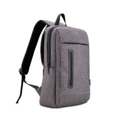 Classone Triesta Serisi, Geri Dönüştürülmüş kumaş,15.6 inch Uyumlu Macbook, Laptop, Notebook Sırt Çantası- Keten Gri
