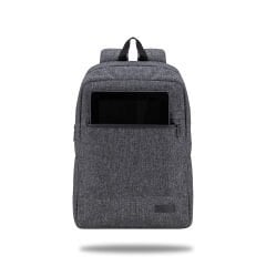 Classone Pro 15.6 inch uyumlu WTXpro Su Geçirmez Kumaş, Su Geçirmez Fermuar, Geri Dönüştürülmüş Kumaş, Macbook , Laptop , Notebook Sırt Çantası –Gri