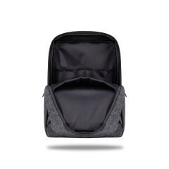 Classone Pro 15.6 inch uyumlu WTXpro Su Geçirmez Kumaş, Su Geçirmez Fermuar, Geri Dönüştürülmüş Kumaş, Macbook , Laptop , Notebook Sırt Çantası –Gri