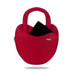 Classone 13-14 Inch WTXPro Su Geçirmez Kumaş, Macbook,Mac Air,Lenovo,Hp Laptop El ve Omuz Çantası – Kırmızı