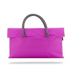 Classone WTXPro Su Geçirmez Kumaş 13-14 inch Bayan Laptop El Çantası- Tote Bag- Fuşya