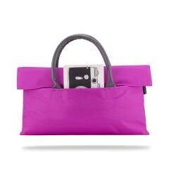 Classone WTXPro Su Geçirmez Kumaş 13-14 inch Bayan Laptop El Çantası- Tote Bag- Fuşya