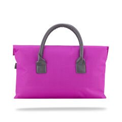 Classone WTXPro Su Geçirmez Kumaş 13-14 inch Bayan Laptop El Çantası- Tote Bag- Fuşya