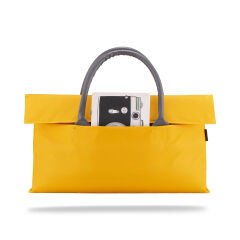 Classone WTXPro Su Geçirmez Kumaş 13-14 inch Bayan Laptop El Çantası- Tote Bag – Sarı