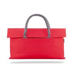 Classone WTXPro Su Geçirmez Kumaş 13-14 inch Bayan Laptop El Çantası- Tote Bag – Kırmızı