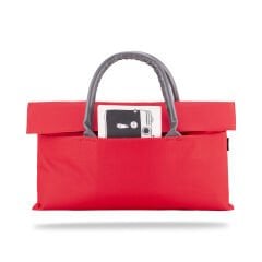 Classone WTXPro Su Geçirmez Kumaş 13-14 inch Bayan Laptop El Çantası- Tote Bag – Kırmızı