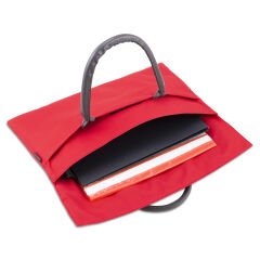 Classone WTXPro Su Geçirmez Kumaş 13-14 inch Bayan Laptop El Çantası- Tote Bag – Kırmızı