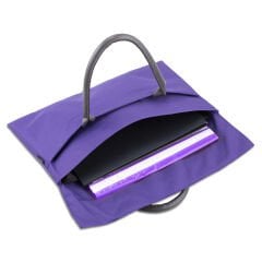Classone WTXPro Su Geçirmez Kumaş 13-14 inch Bayan Laptop El Çantası- Tote Bag – Mor
