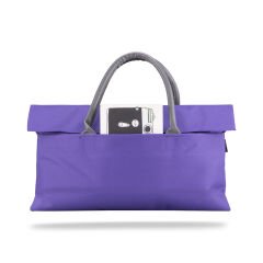 Classone WTXPro Su Geçirmez Kumaş 13-14 inch Bayan Laptop El Çantası- Tote Bag – Mor