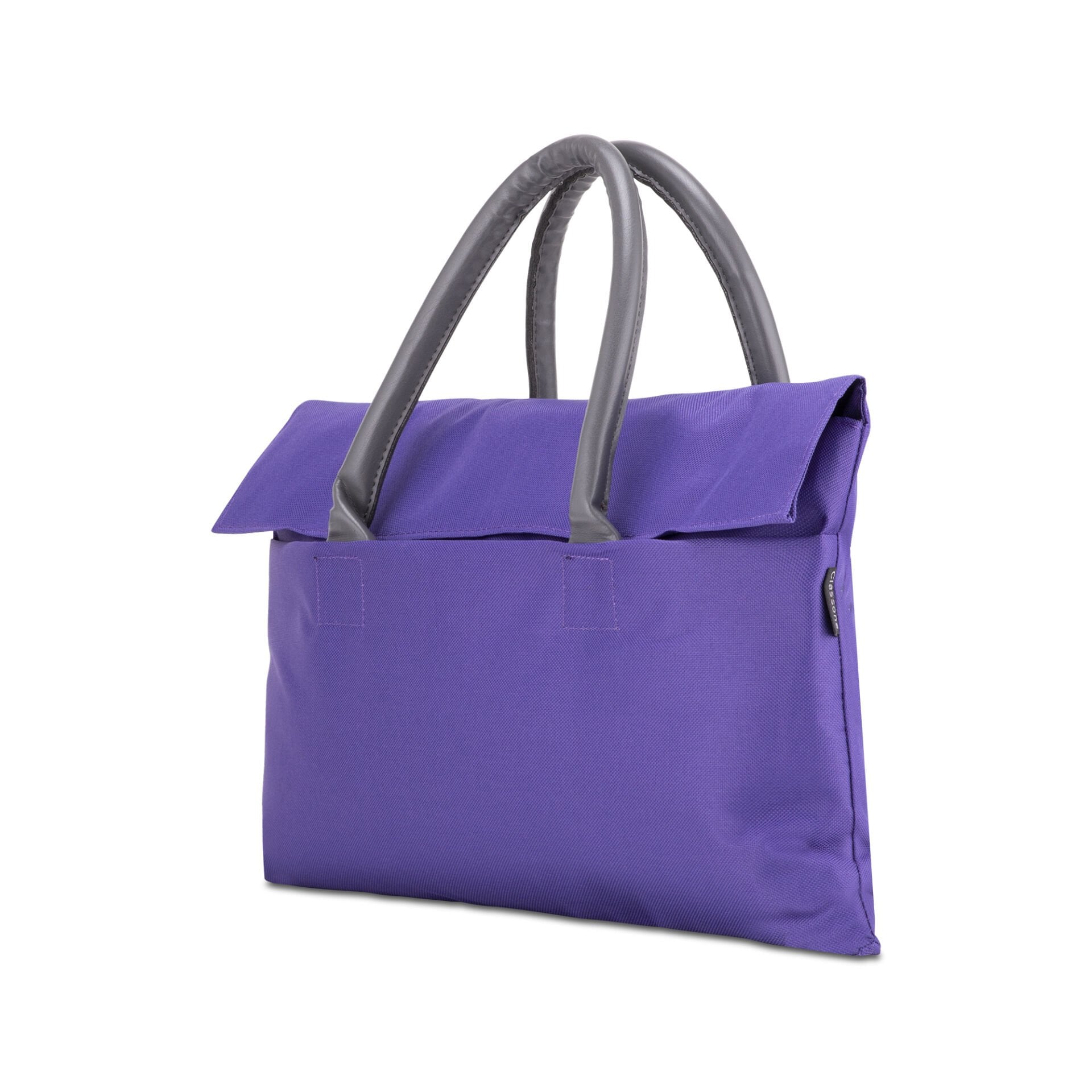 Classone WTXPro Su Geçirmez Kumaş 13-14 inch Bayan Laptop El Çantası- Tote Bag – Mor
