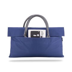 Classone WTXPro Su Geçirmez Kumaş 13-14 inch Bayan Laptop El Çantası- Tote Bag – Lacivert