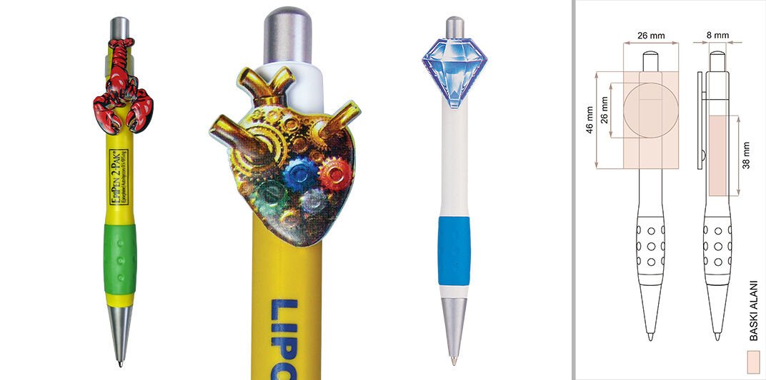 Elit Lastikli Tükenmez Kalem