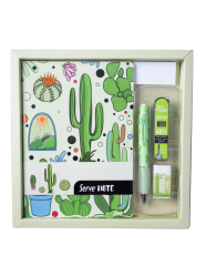 Note - Deep - Min -Silgi 4'lü Desenli Pastel Karton Ambalaj