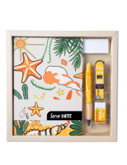 Note - Deep - Min -Silgi 4'lü Desenli Pastel Karton Ambalaj