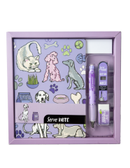 Note - Deep - Min -Silgi 4'lü Desenli Pastel Karton Ambalaj