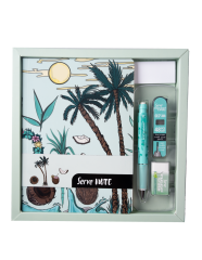 Note - Deep - Min -Silgi 4'lü Desenli Pastel Karton Ambalaj