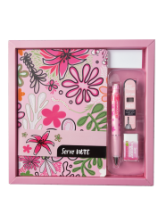 Note - Deep - Min -Silgi 4'lü Desenli Pastel Karton Ambalaj