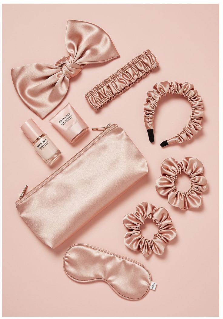 Saten Uyku Göz Bandı Set