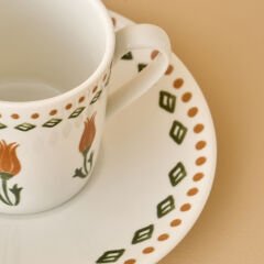 Tulip Porselen 2'li Kahve Fincanı (90 cc)