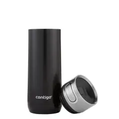 Contigo Luxe Vakumlu Termos Matara Tek El Bas İç 470ml Siyah