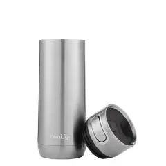 Contigo Luxe Vakumlu Termos Matara Tek El Bas İç 470ml Gri