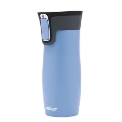 Contigo Westloop Vakumlu Termos Matara Tek El Bas İç 470ml Açık Mavi