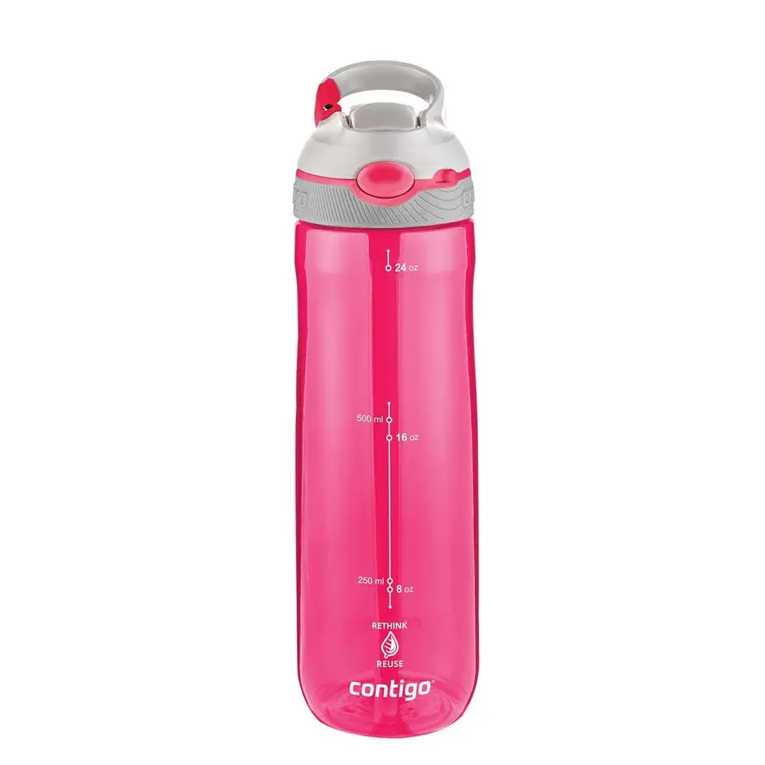 Contigo Ashland Tren Tek El Bas İç Kapaklı Su Matarası 720ml Pembe