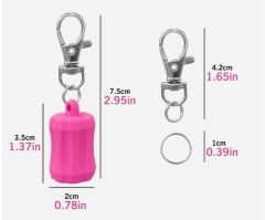 Taşınabilir Silikon Dudak Balsamı Anahtarlık