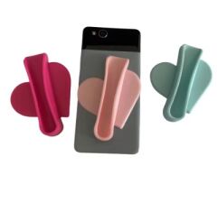 Kalp Şeklinde Silikon Vakumlu Telefon Kılıfı