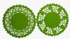 Desenli Keçe Bardak Altlığı