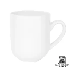 Porselen Beyaz Bone Promosyon Kupa Bardak - Kutulu