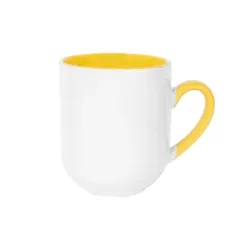 Porselen Kulbu ve İçi Renkli Kupa Bardak Kutulu - Logo Baskılı