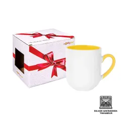 Porselen  İçi Renkli Kupa