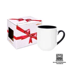 Porselen  İçi Renkli Kupa